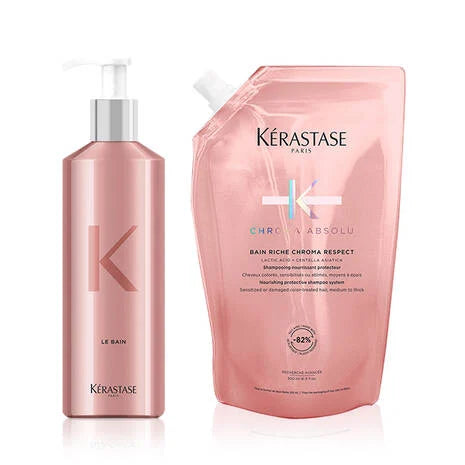 Chroma Absolu Bain Riche Chroma Respect Shampoo Refill Bundle 500ml
