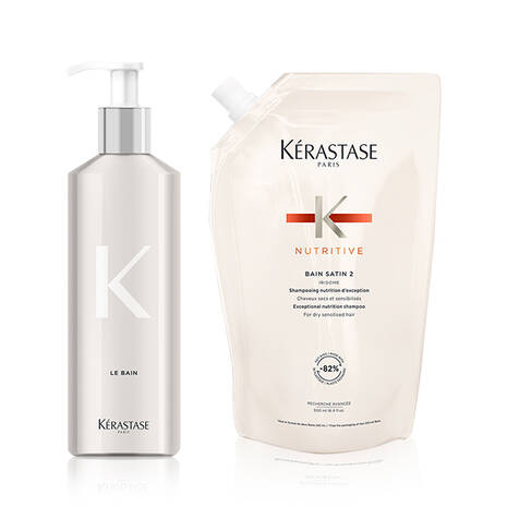 Nutritive Bain Satin 2 Shampoo Refill Bundle 500ml
